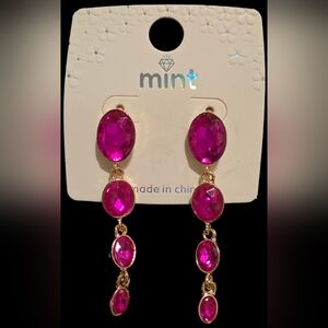 Pink Drop Earrings